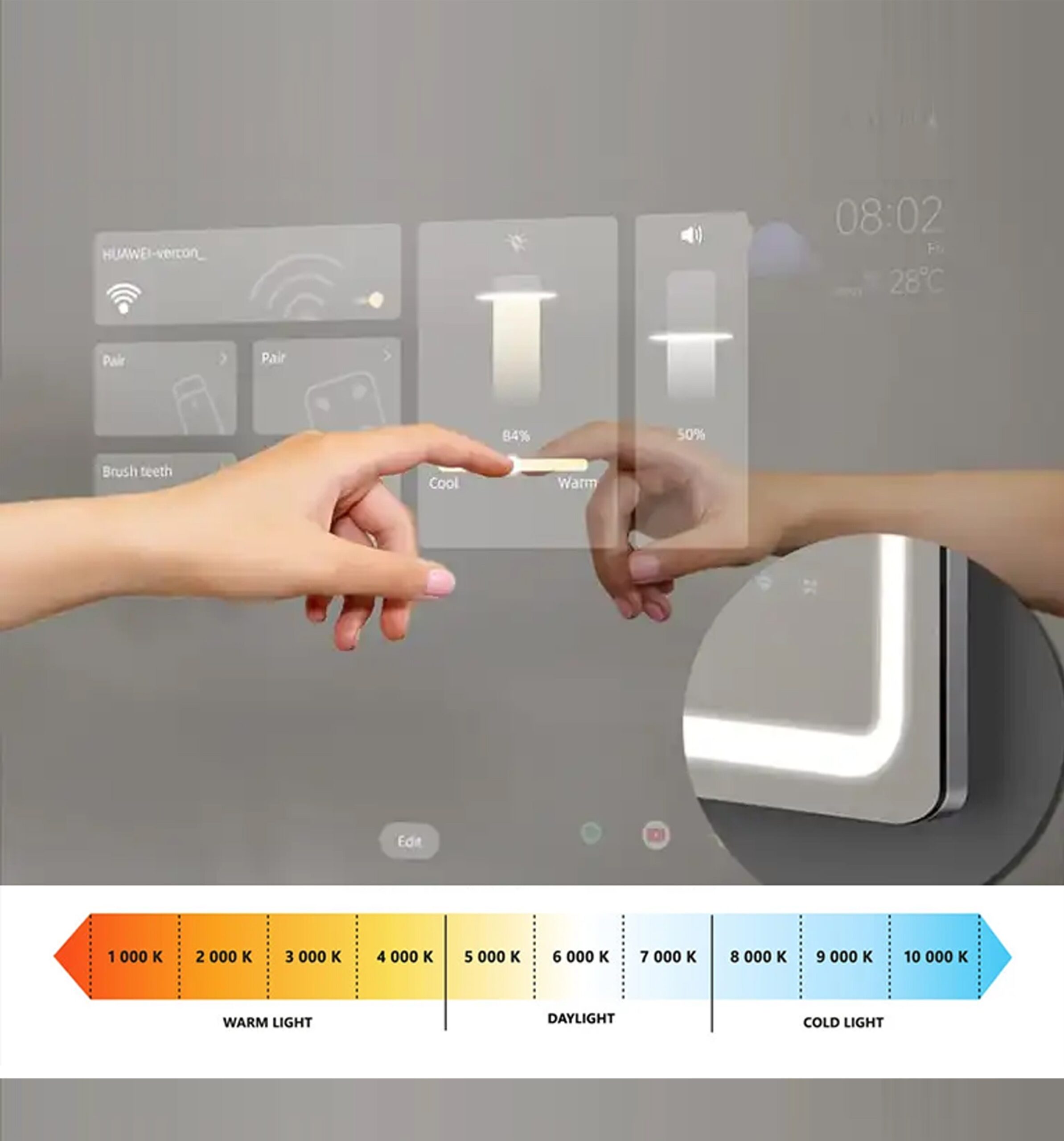 Espejo Inteligente con Pantalla HD- V50 PRO