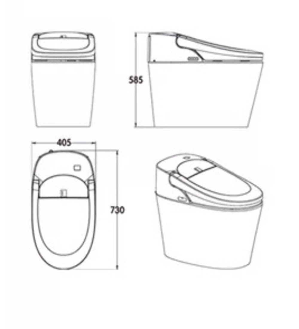 Inodoro Inteligente - E210 (Con Tanque)