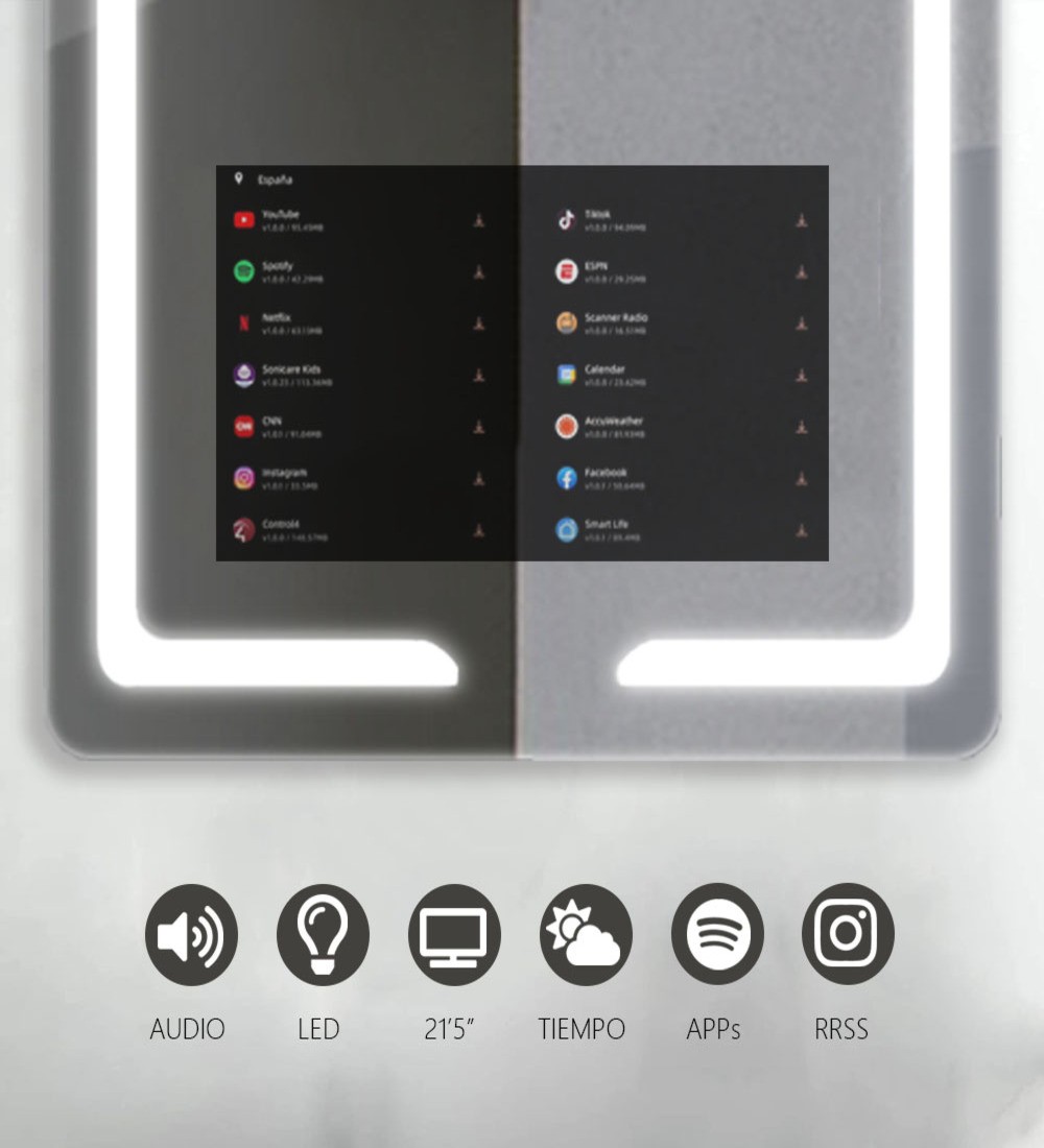 Espejo Inteligente con Pantalla HD - V20 PRO