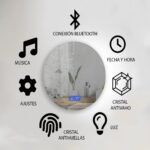 Espejo Retroiluminado con Pantalla - K800