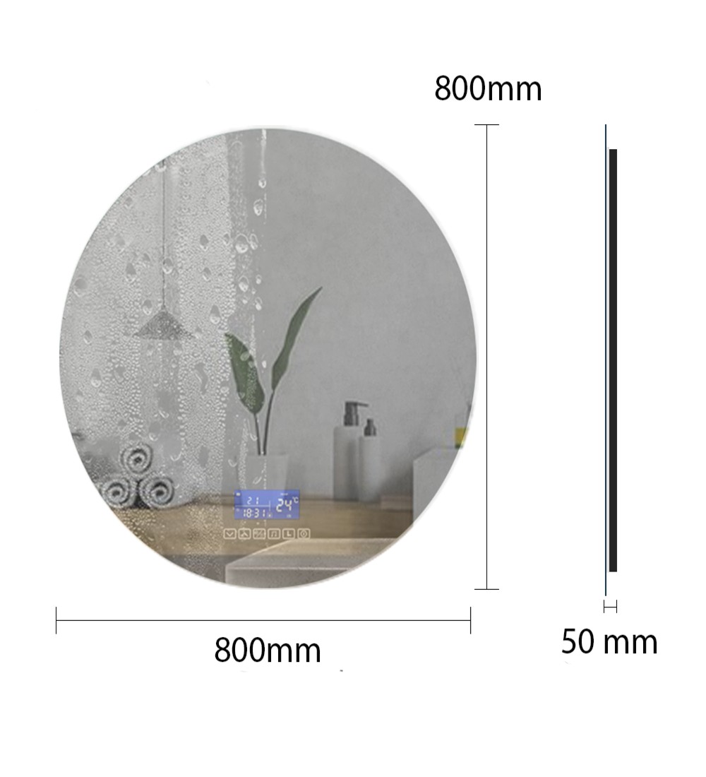 Espejo Retroiluminado con Pantalla - K800