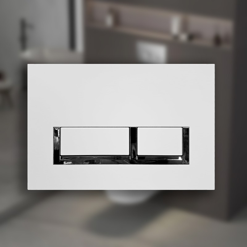 W220 Inodoro suspendido blanco con bastidor