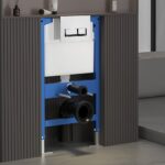 W220 Inodoro suspendido blanco con bastidor