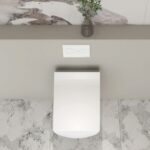 W250 Inodoro suspendido rectangular blanco