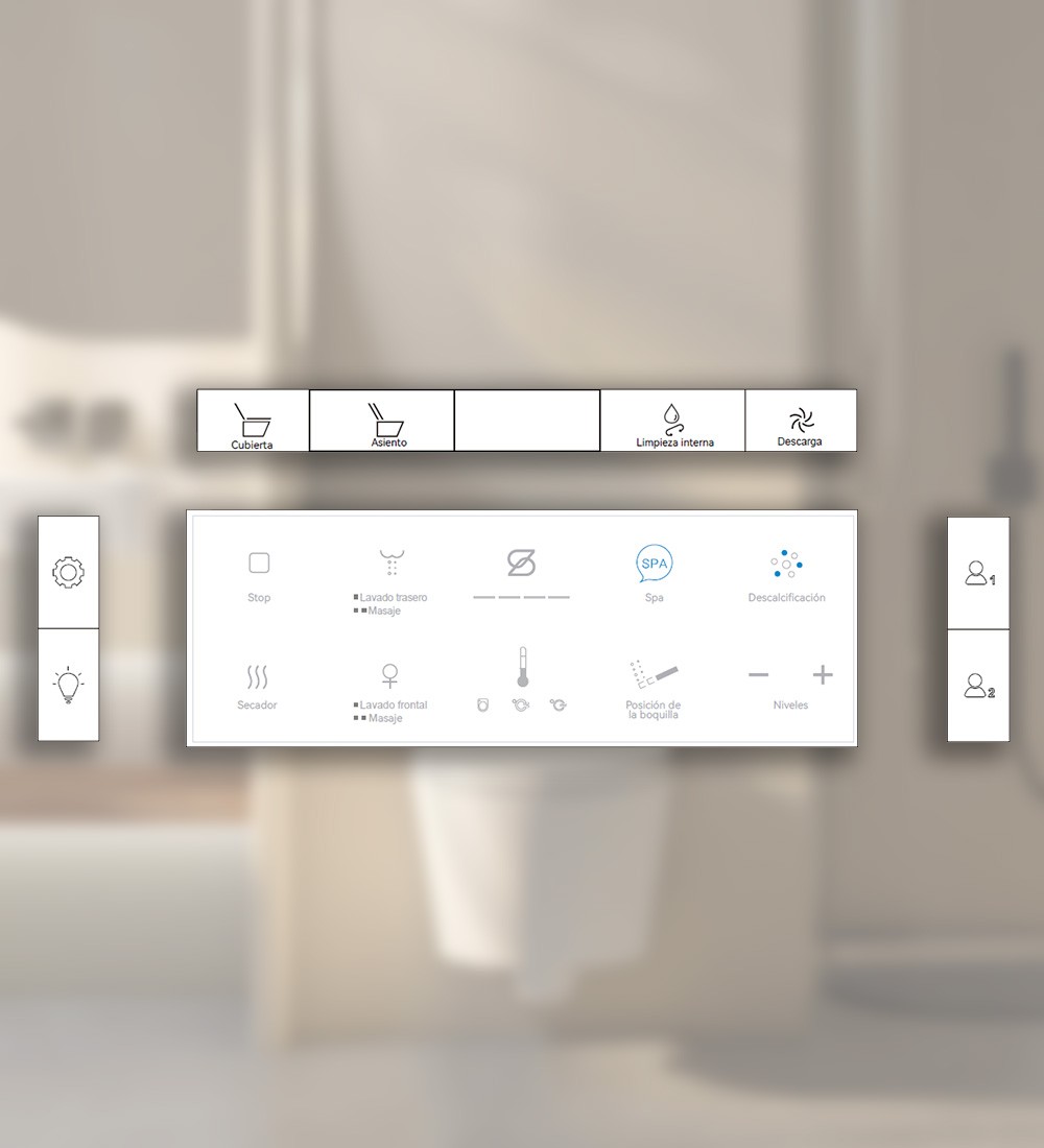 control remoto para wc inteligente estilo japonés