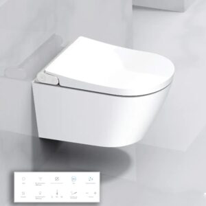 Inodoro inteligente suspendido ovalado