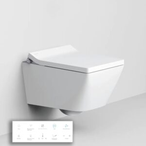 W250 Inodoro suspendido rectangular blanco