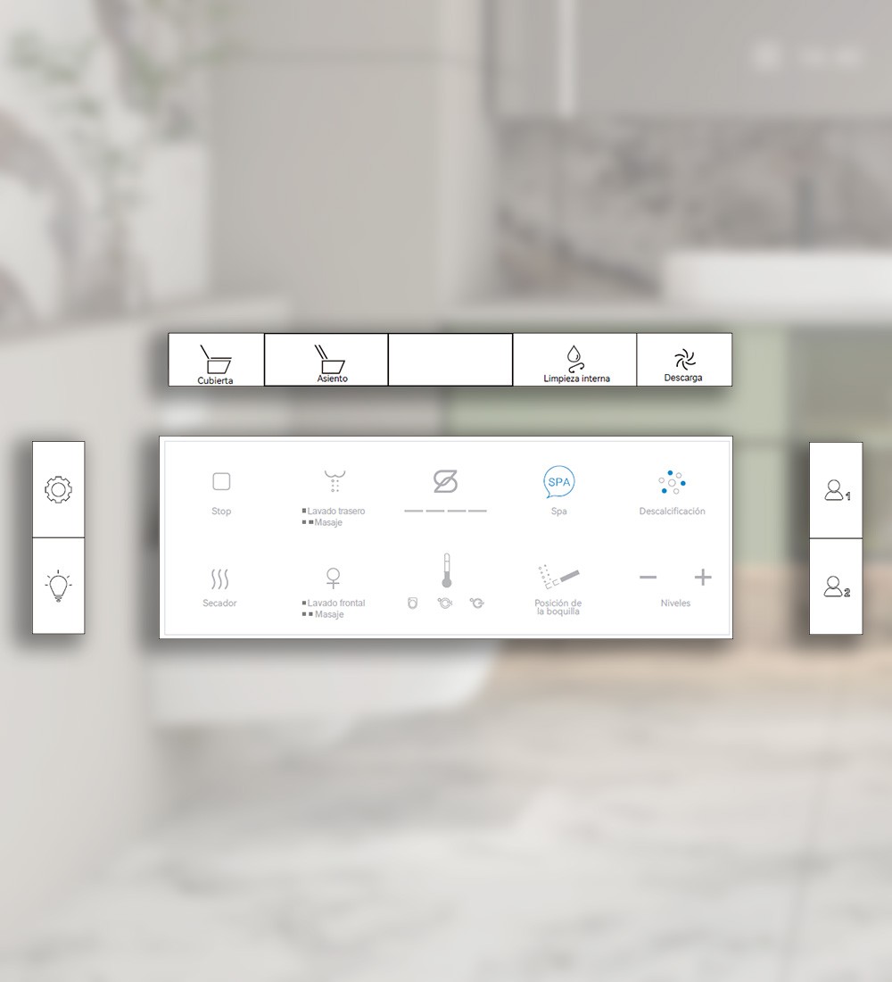 wc con control remoto de estilo japones