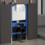 W220 Inodoro suspendido blanco con bastidor