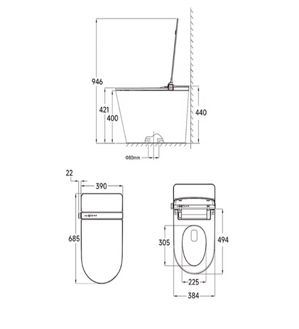 Inodoro Japonés - A230 (Con Tanque)
