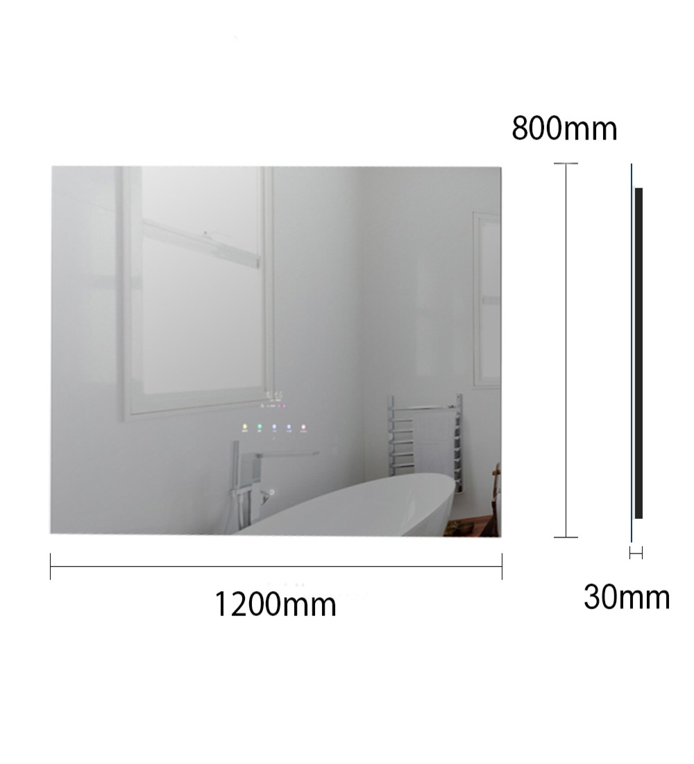 Espejo Retroiluminado con Pantalla - VR1280