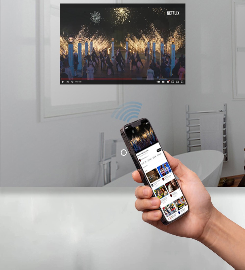 Espejo Retroiluminado con Pantalla - VR1280