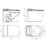 Inodoro Inteligente - A710 BLANCO (Con Tanque)