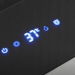 Inodoro inteligente suspendido gris / blanco con bastidor